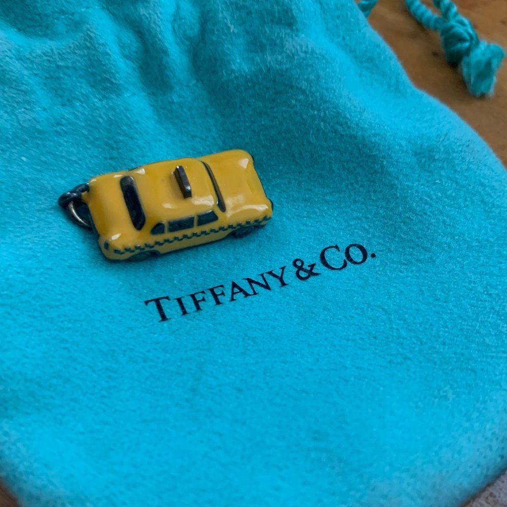 Tiffany & Co. Yellow Enamel Taxi Cab Charm